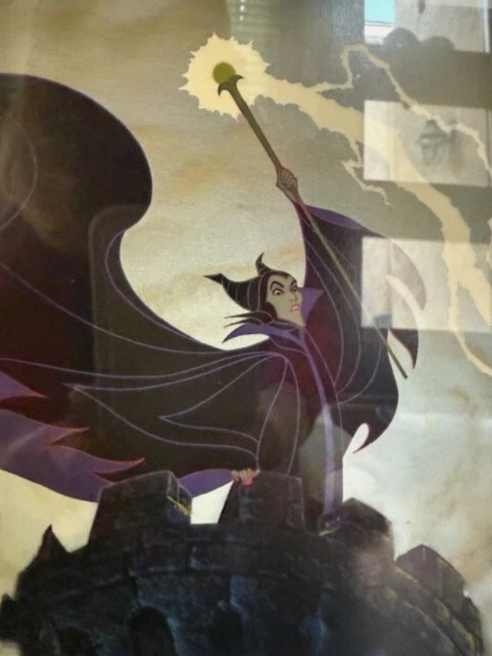Disney Maleficent Print By The McGaw Group “Maleficent's Fury” Framed - Picture 5 of 5